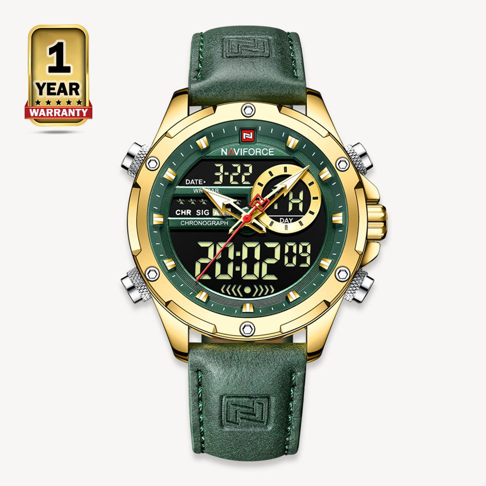 Naviforce watch golden discount colour