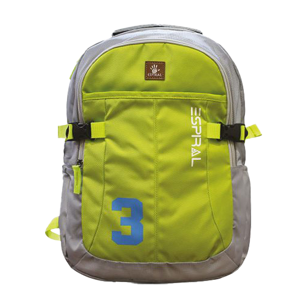 Nylon Backpack For Men - KZ135Y003 - Yellow and Gray