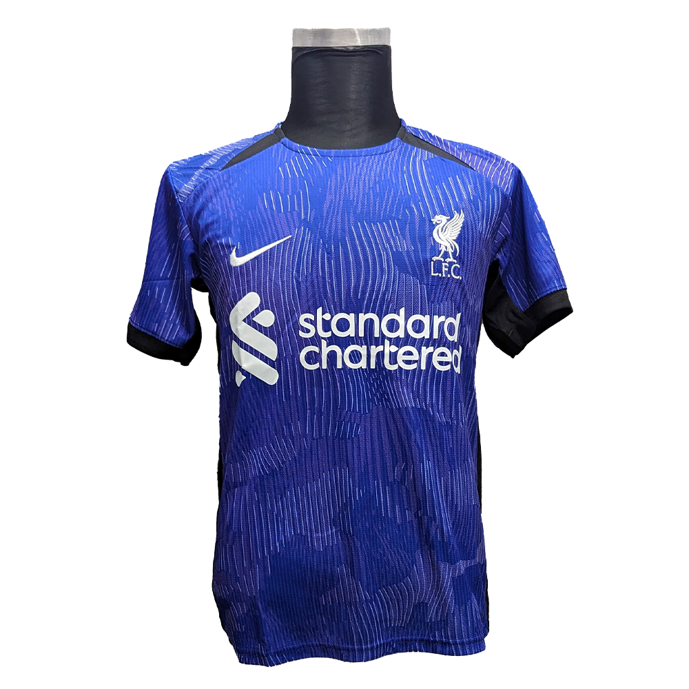 Liverpool Mesh Cotton Third Kit For Season 23 24 Blue