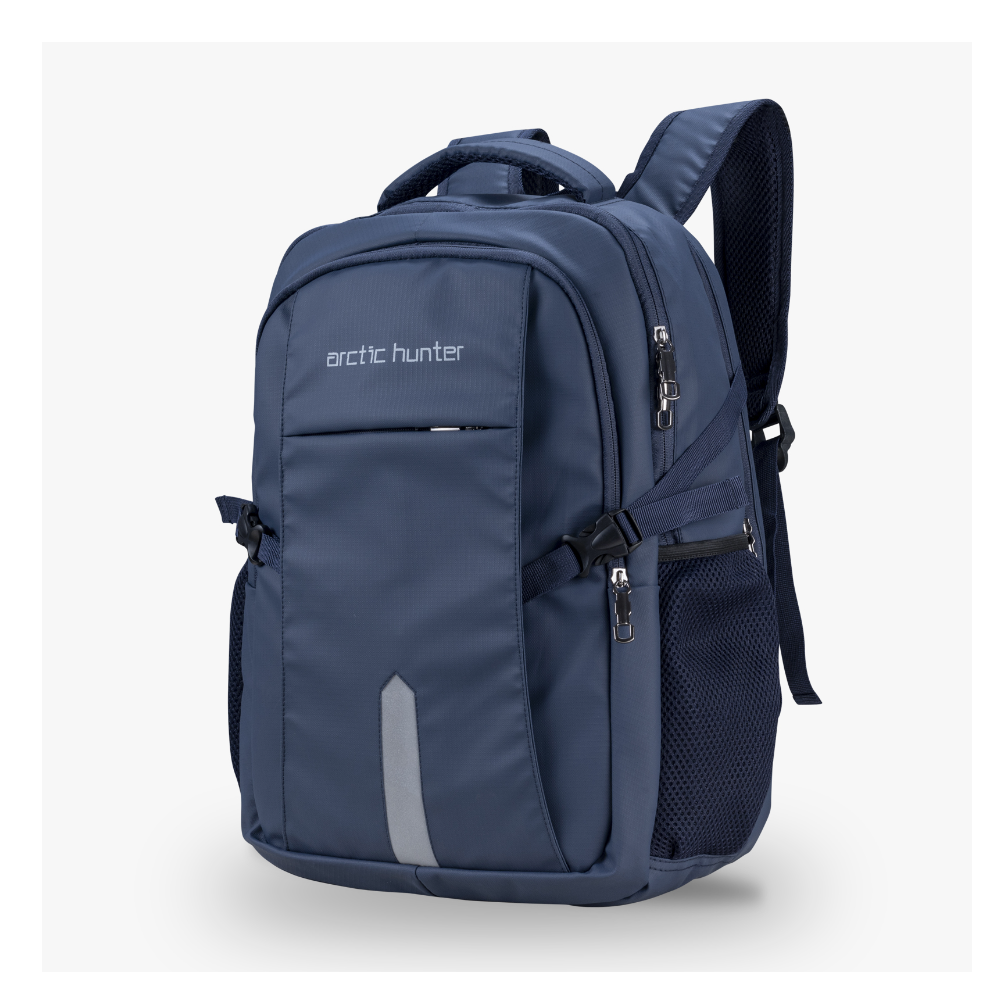 Arctic Hunter Jacquard Fabric BackPack - AH- 1603 - Navy