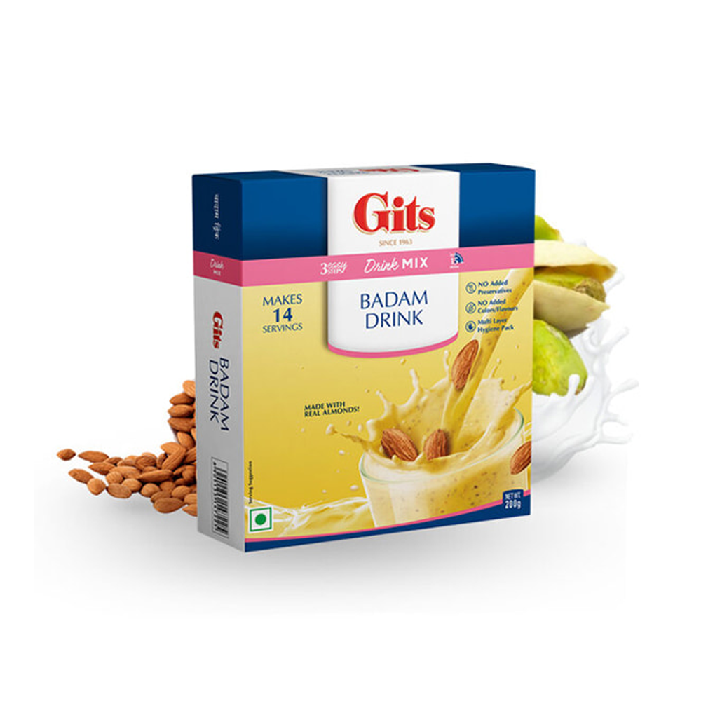 Gits Instant Badam Drink Mix - 200gm