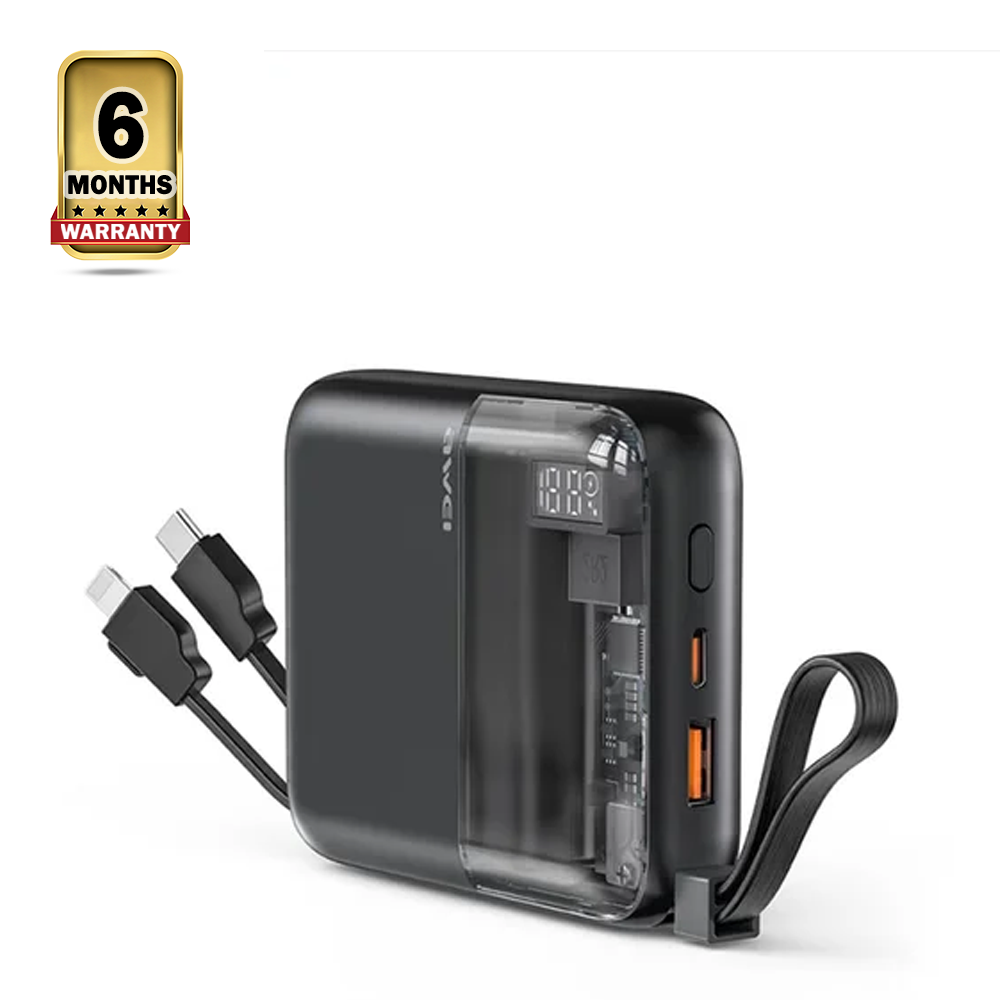 Awei P149K Portable Power Bank 22.5W Fast Charging - 10000mAh - Black