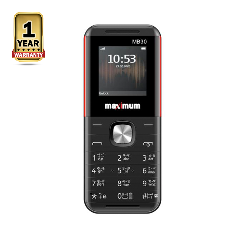 Maximum MB30 Feature Phone - 1.44 Inch - Black