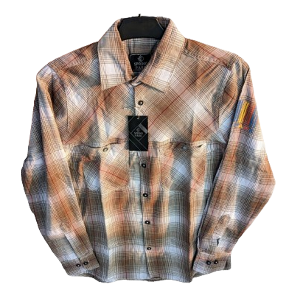 Cotton Full Sleeve Double Pocket Check Shirt For Men - Multicolor - 02