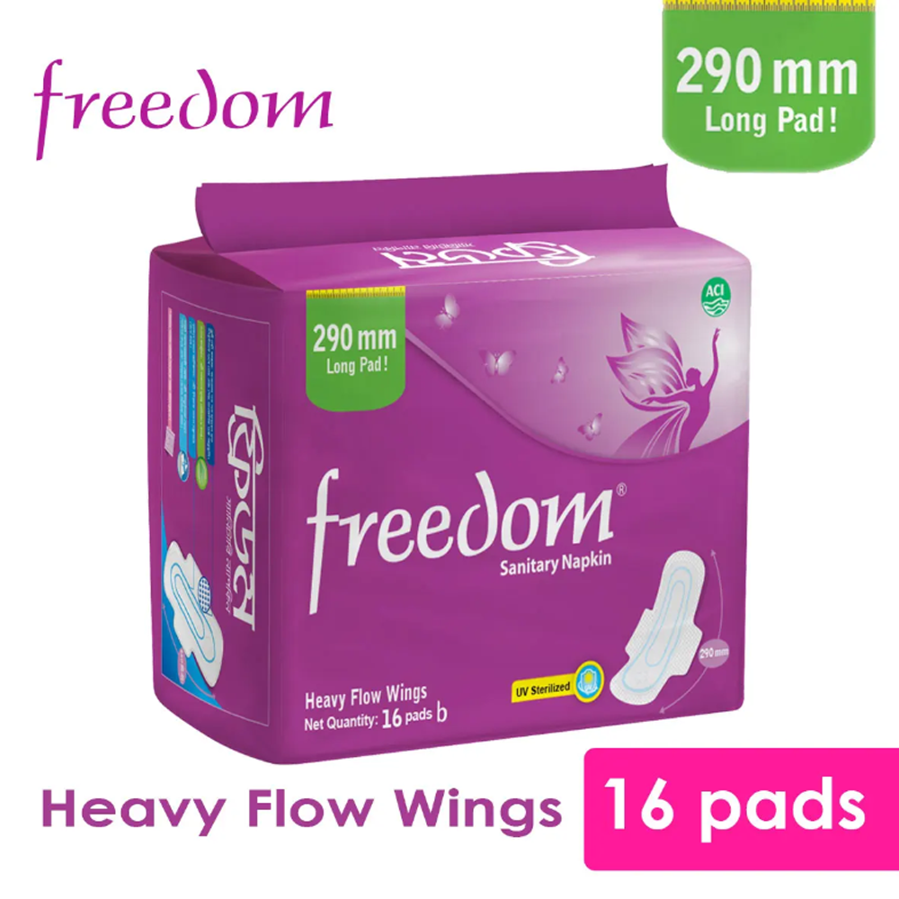 Freedom Sanitary Napkin Heavy Flow - 16 pads - HPA5