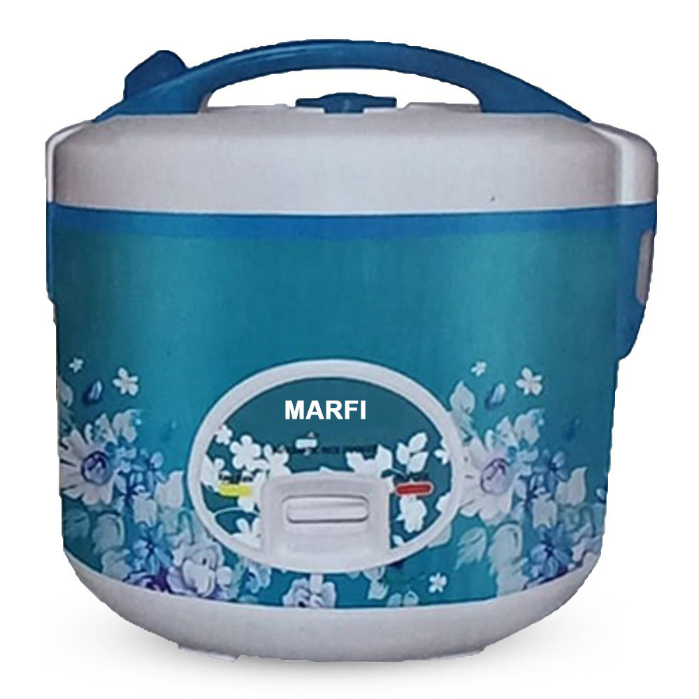 Marfi Metal Rice Cooker - 1.8 Liter - Blue