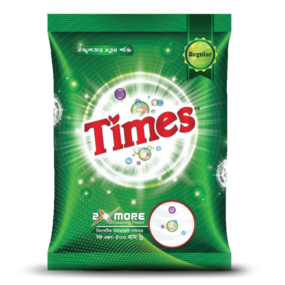 Times Regular Detergent Powder - 500gm
