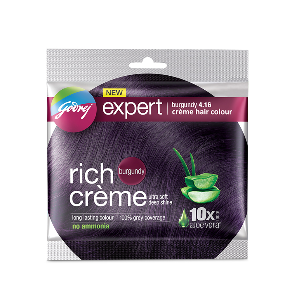 Godrej Expert Rich Creme Hair Color - 20gm - Burgundy