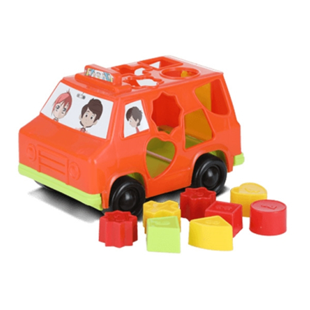 RFL Jim and Joly Toy Puzzle Car - Orange - 839843