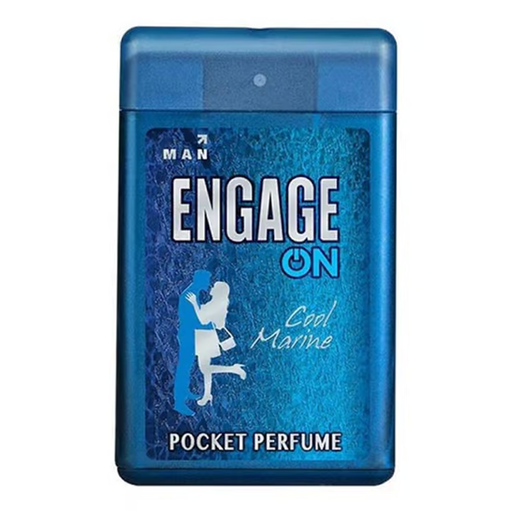 Engage On Cool Marine Pocket Perfume for Men - 18ml