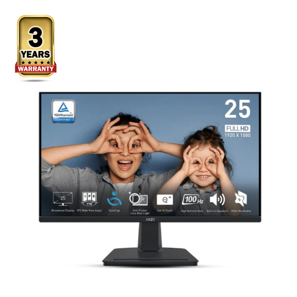 MSI MP251 Pro FHD IPS Monitor - 24.5 Inch - Black