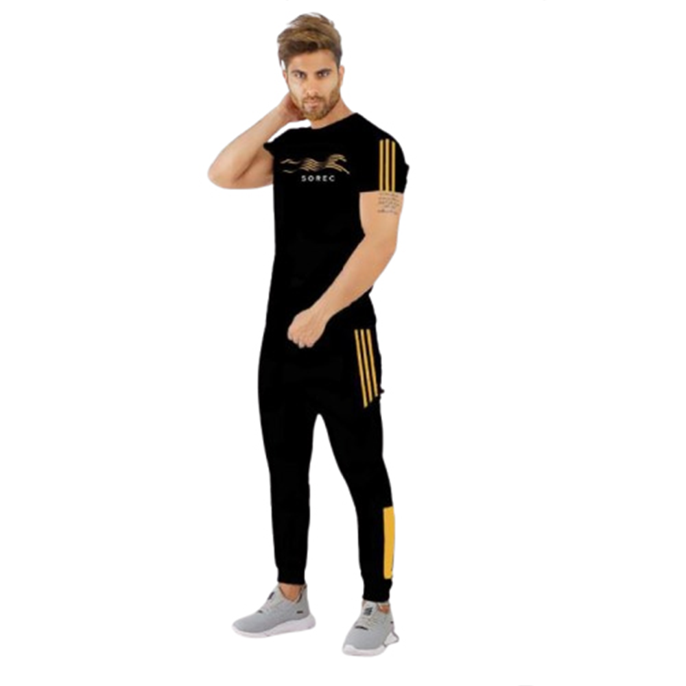 PP Jersey Trouser Full Track Suit For Men - Black - TF-100