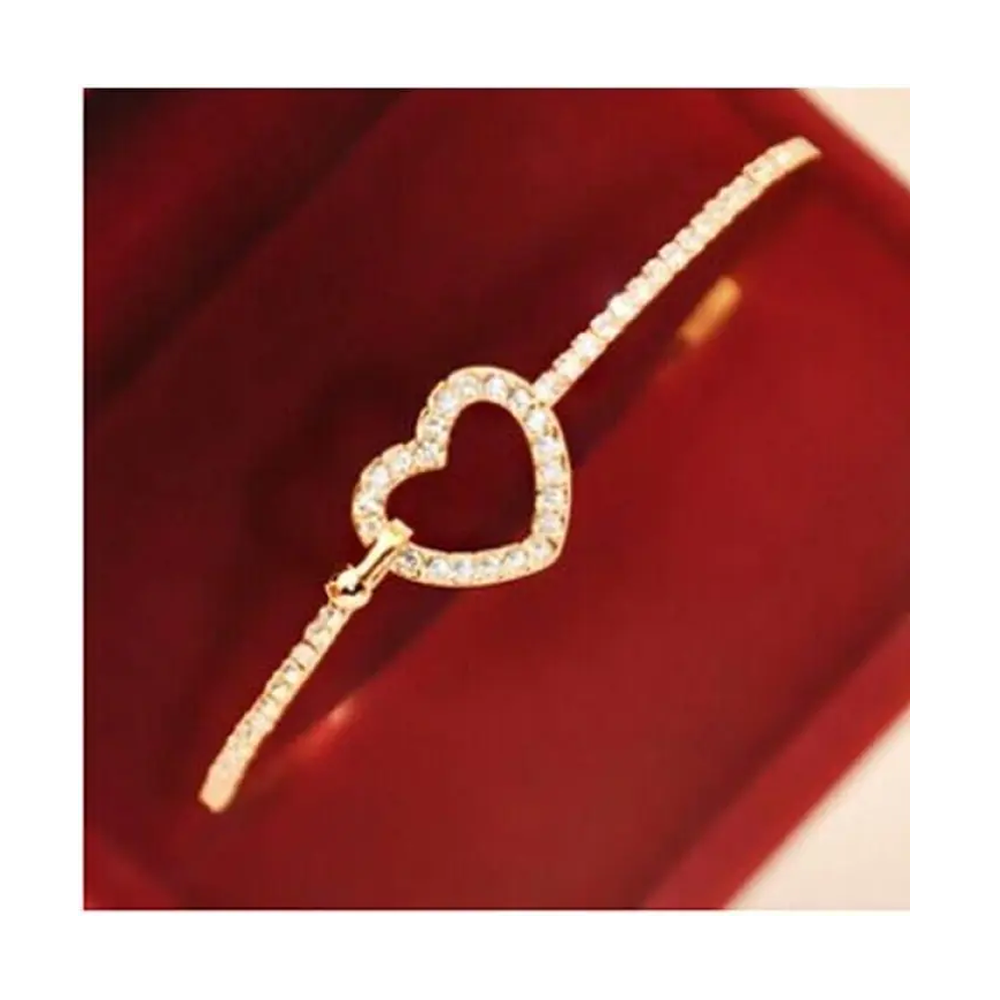 Heart Delicate Bracelet For Women - Golden
