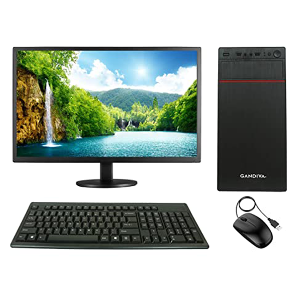 Intel® Core™2 Duo - 4GB RAM -120 GB SSD - 500GB HDD - 17 inch Monitor Desktop Pc