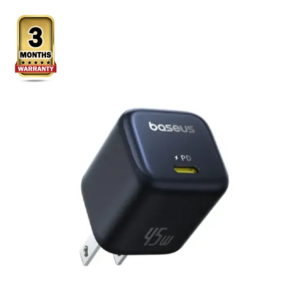 Baseus GaN6 45W Fast Charger Adapter - Black