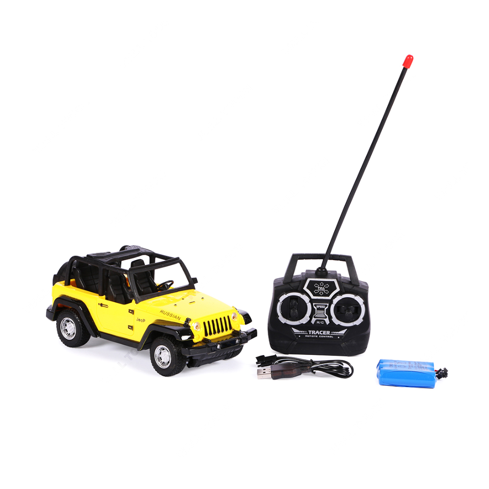 Remote Controlled (Rc) Rechargeable Wrangler Jeep Toy Car - 109834636