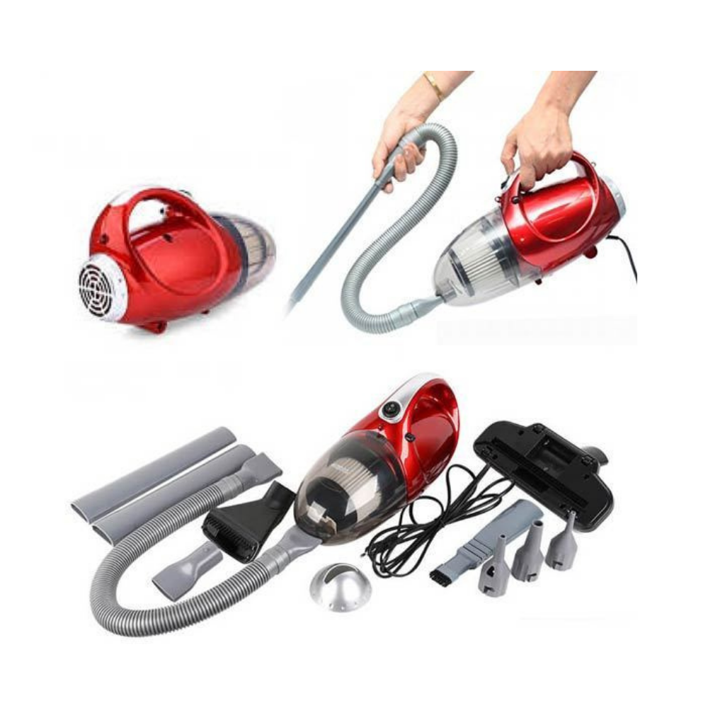 JK-8 Portable Hand Held Vacuum Cleaner For Home - 1000W - Red