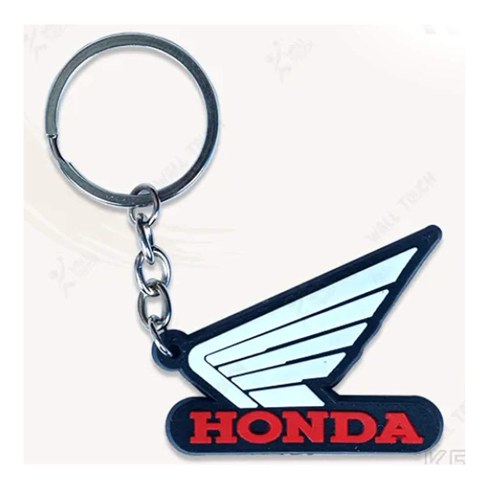 HONDA Rubber PVC Keychain Key Ring For Bike and Car - Black - 334906906