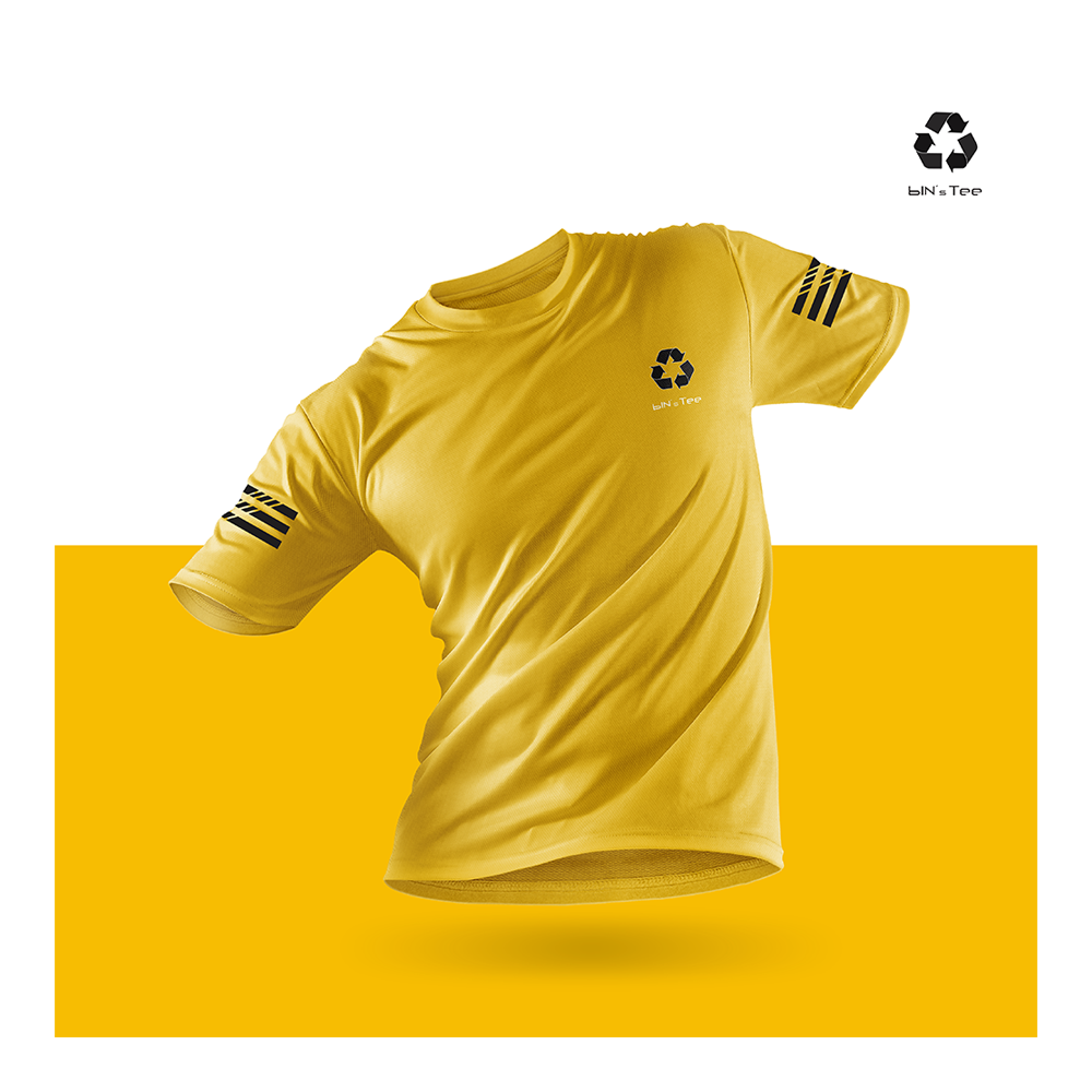 PP Jersey Half Sleeve T-shirt for Men - Yellow - bIN's-05