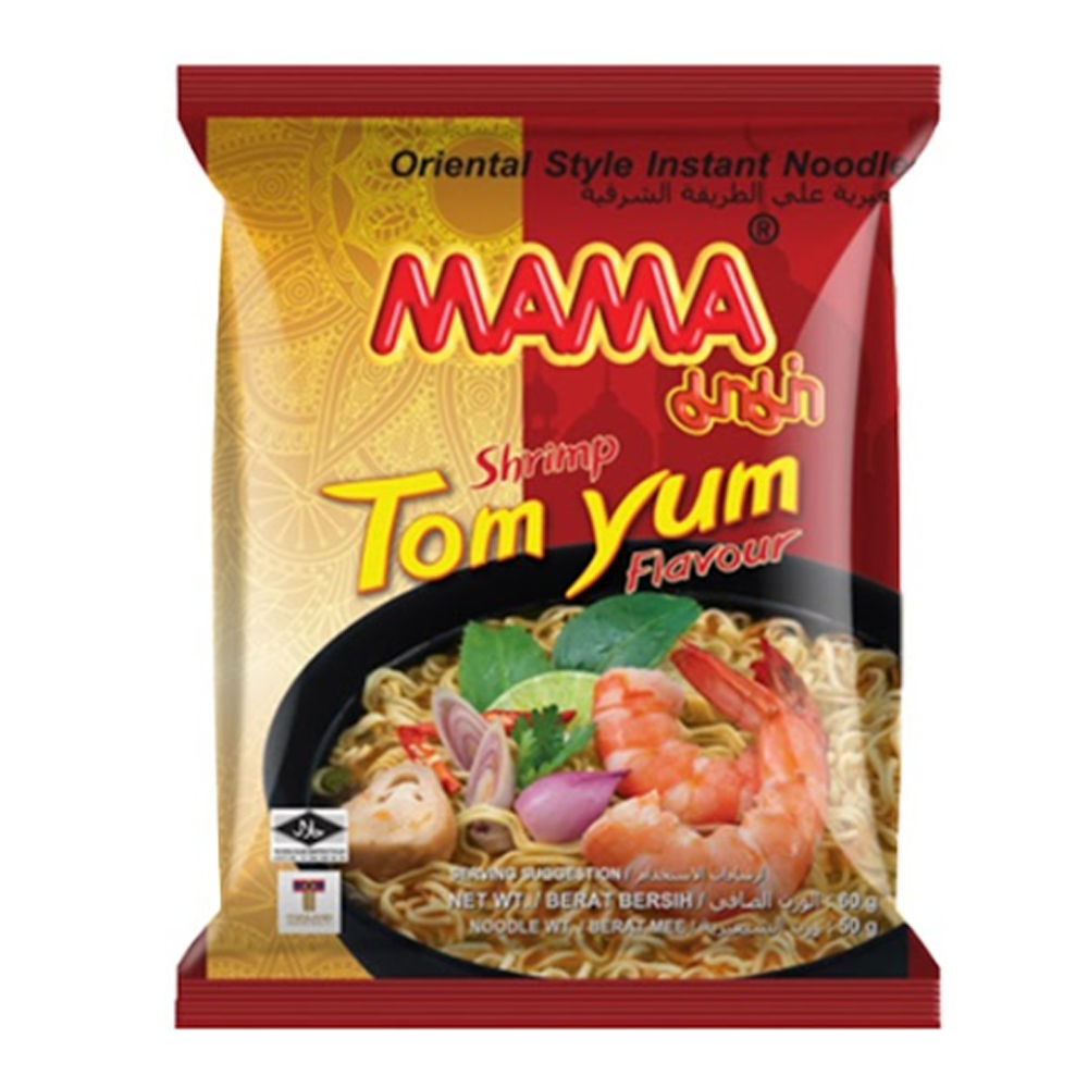 Mama Shrimp Flavor Tom Yum Oriental Style Instant Noodles