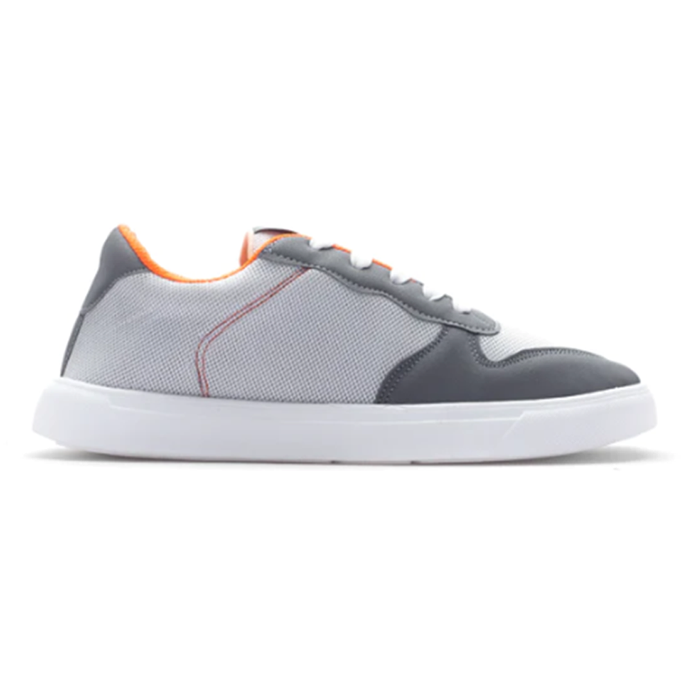 Synthetic Leather Casual Sneakers Shoe for Men - Grey - RSS00003