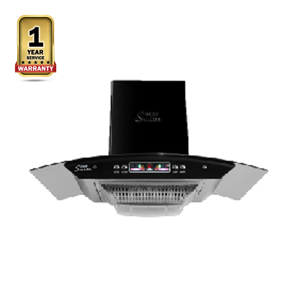 Gazi EG-900BS Smiss Kitchen Hood - Black