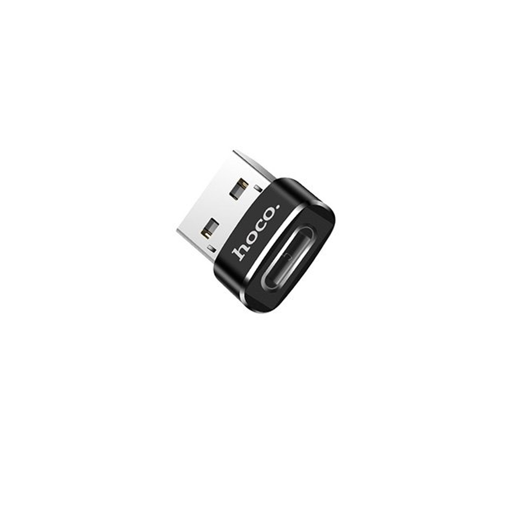 Hoco UA6 USB-A to Type-C Converter - Black