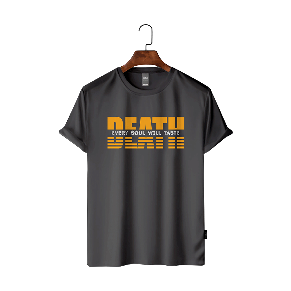 Maxan Cotton Half Sleeve T-Shirt For Men - Death2