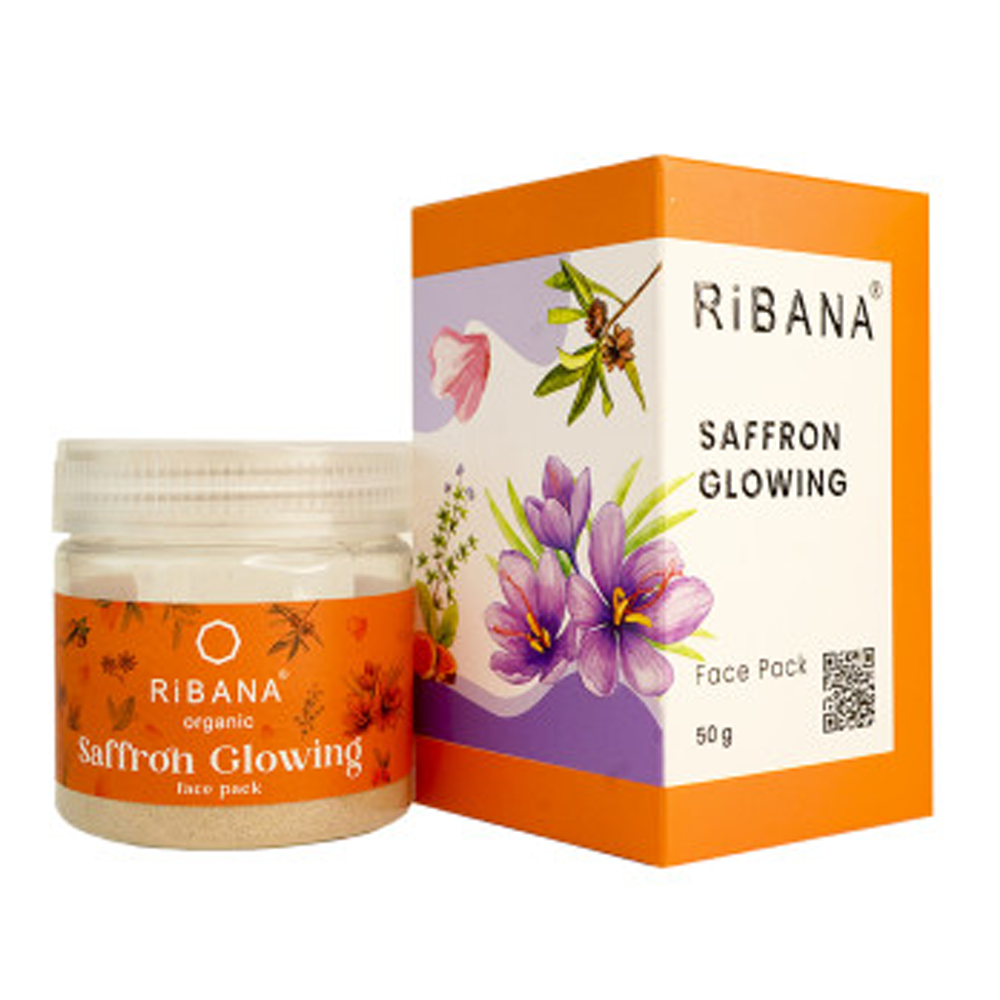 Ribana Saffron Glowing Face Pack - 50gm