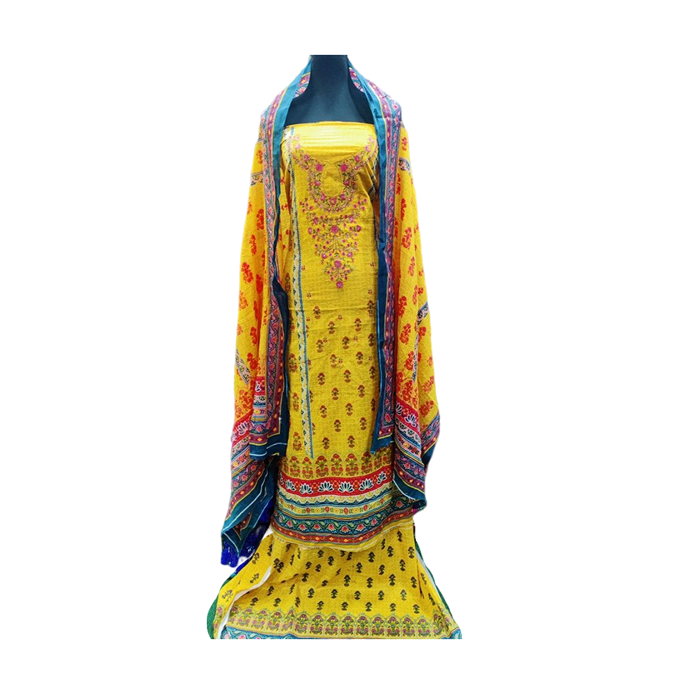 Proud PL00002 Unstiched Cotton Digital Print Lawn Salwar Kameez For Women