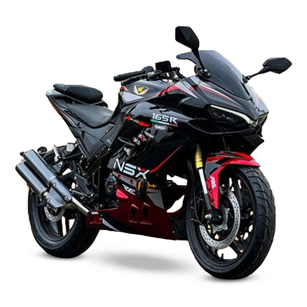 Speeder NSX R V3 Sports Bike - 165cc - Black and Red