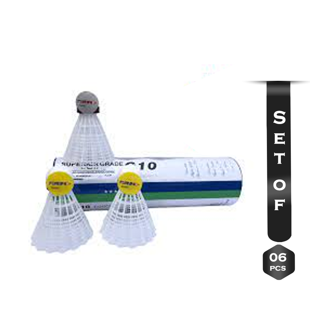 Pack of  6 Pcs TURBO Super Grade Badminton Shuttlecock