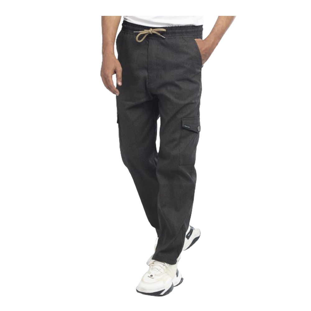 Twill Cotton Trouser For Men - Black - SP0205