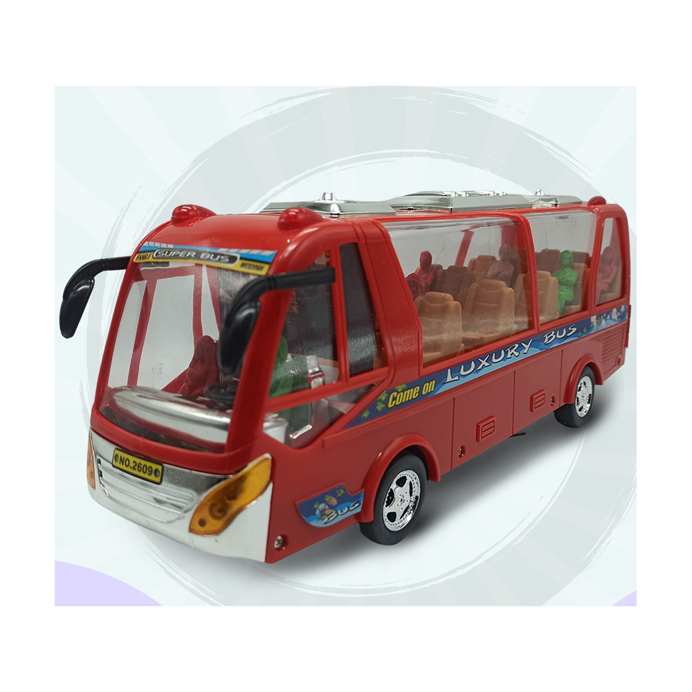 Battery Operated Child Toy Public Bus With Led Light and Music For Kids - 133086866