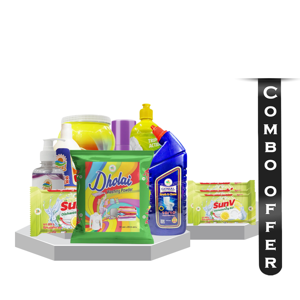 Buy Family Pack Combo 04 and Get 1 SunV Dishwash Bar - 80gm Free