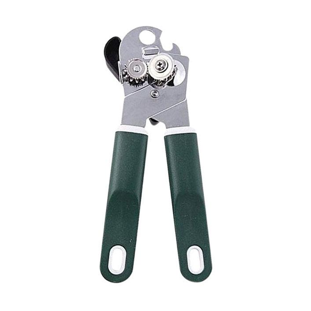 Multifunctional Stainless Steel Can & Bottle Opener - Green