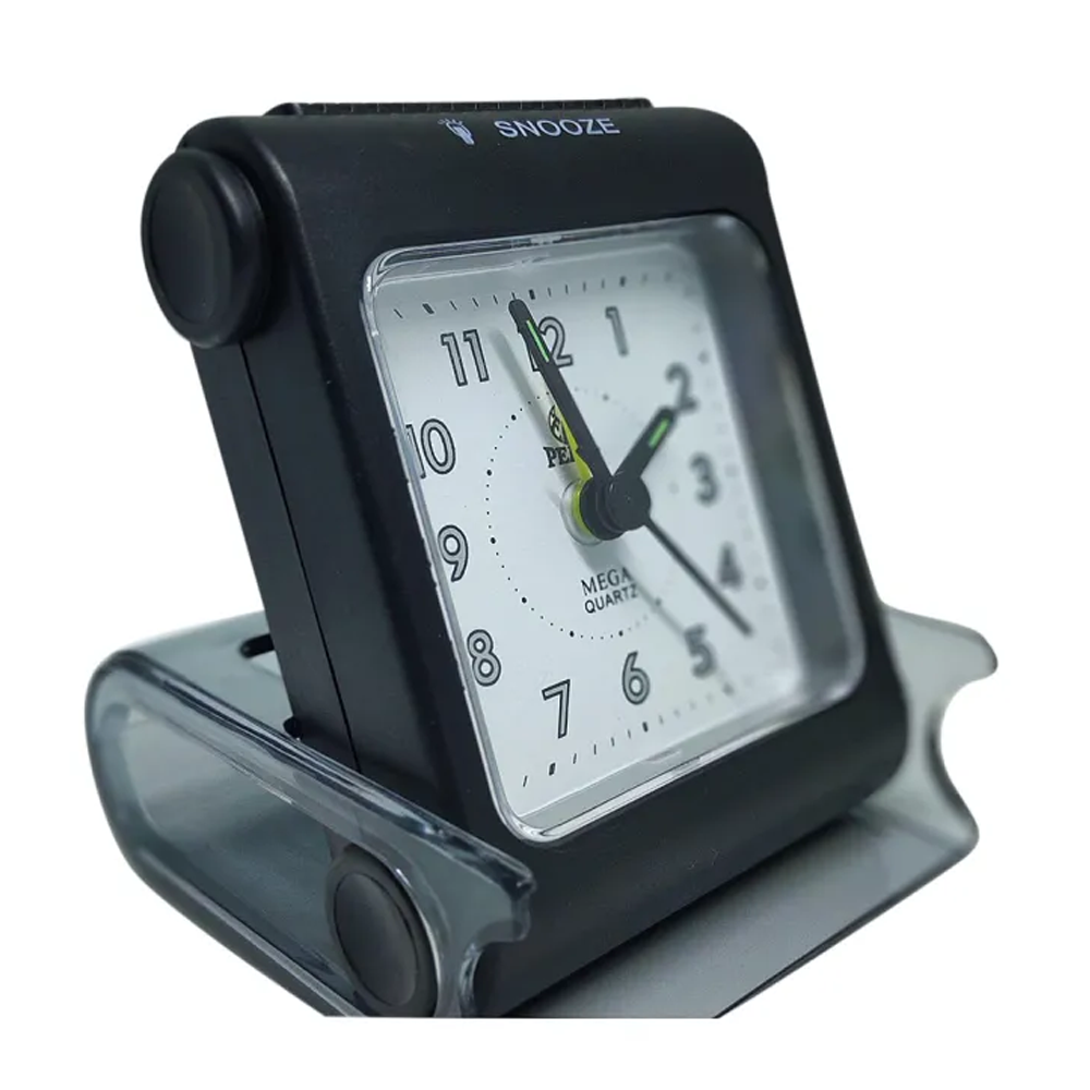 Table Folding Alarm Clock - Black