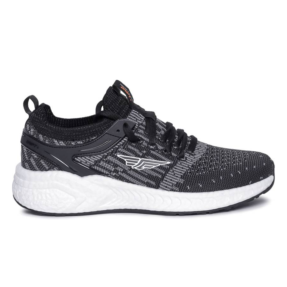 Red Tape Mesh Walking Shoes For Men - Black