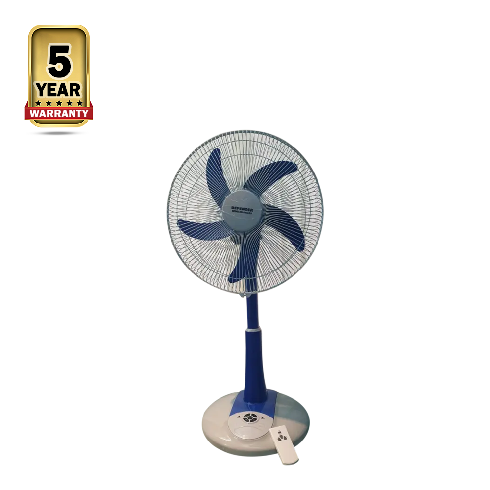 Defender kennede 2986HRS Multi-Function Remote Control Rechargeable Fan - 16 Inch - Blue