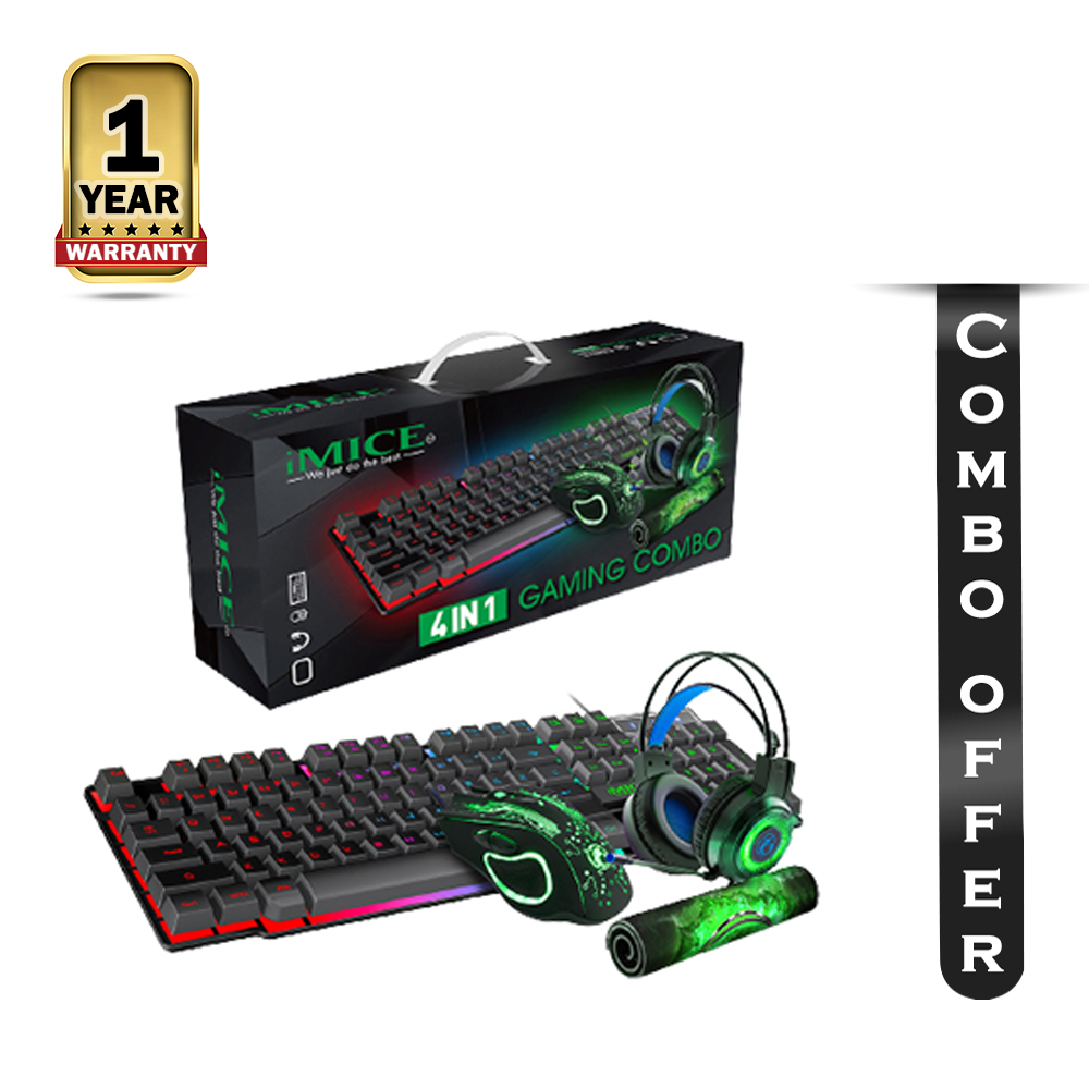 Combo Offer of IMICE GK-490 4 IN 1 Gaming Combo