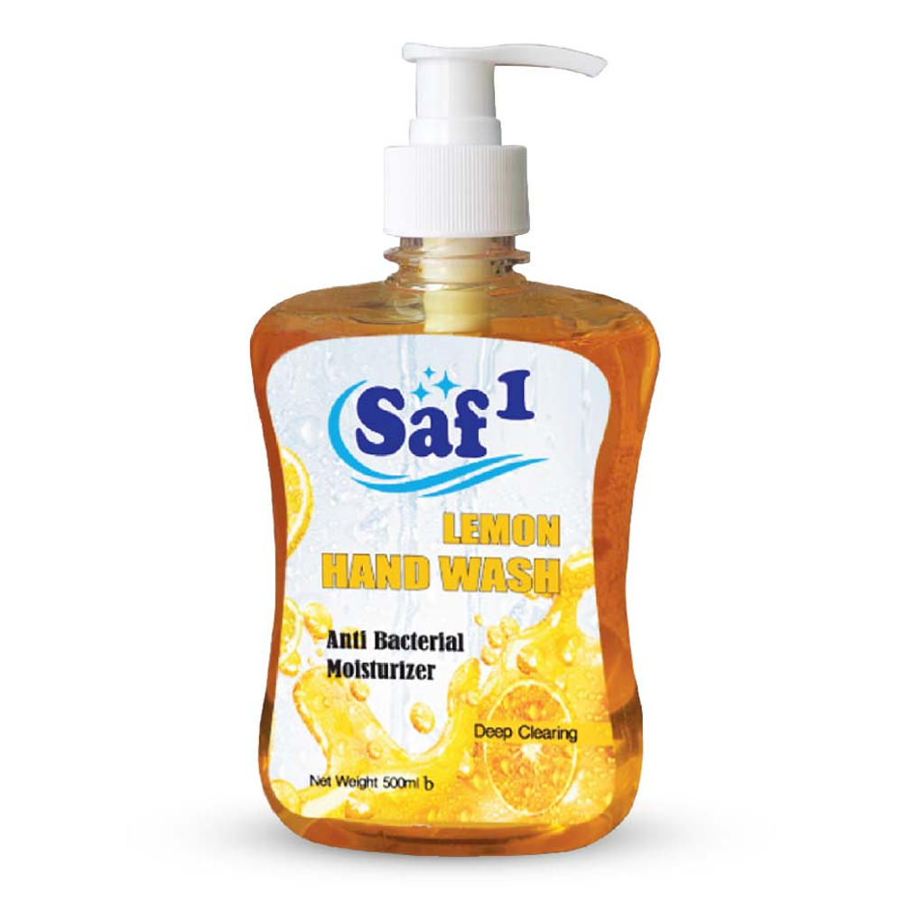 Saf1 Anti-Bacterial Lemon Hand Wash - 500ml