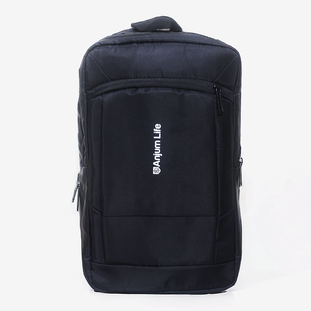 Nylon Waterproof Backpack - Black