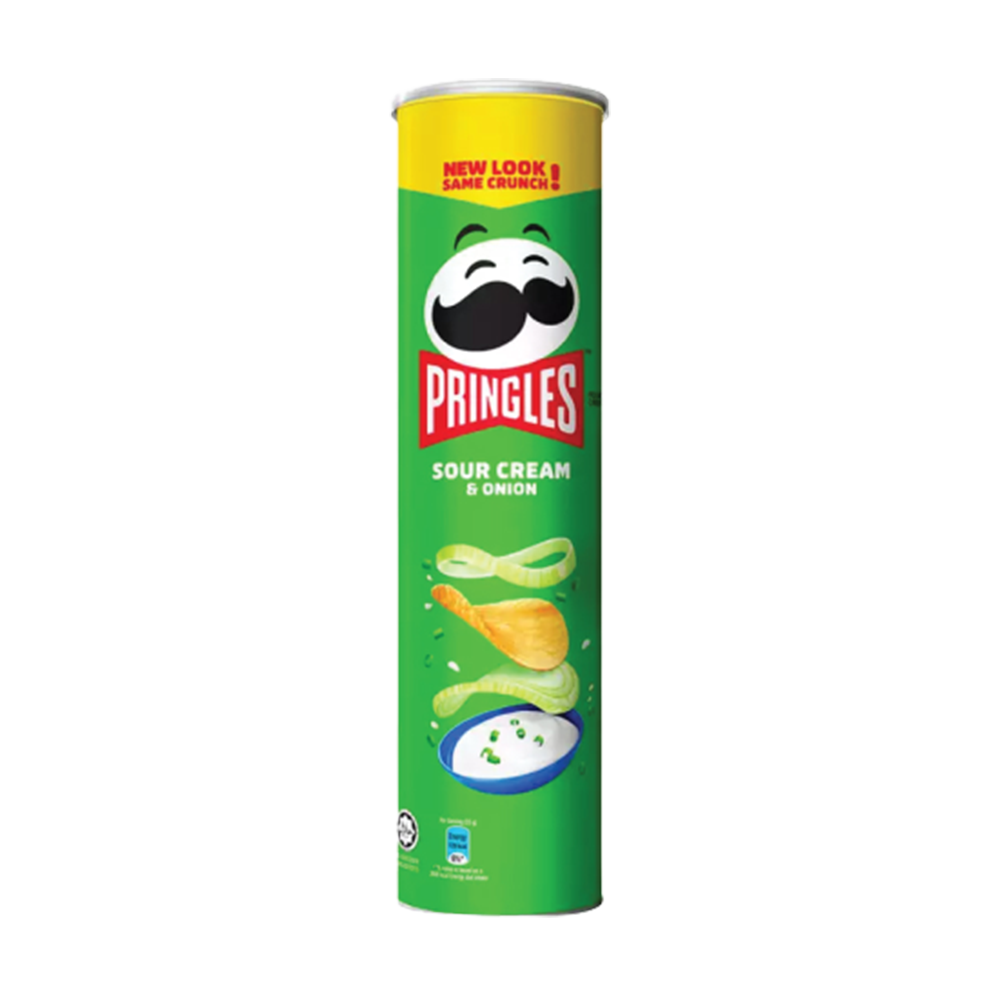 Pringles Sour Cream and Onion Potato Chips - 147g