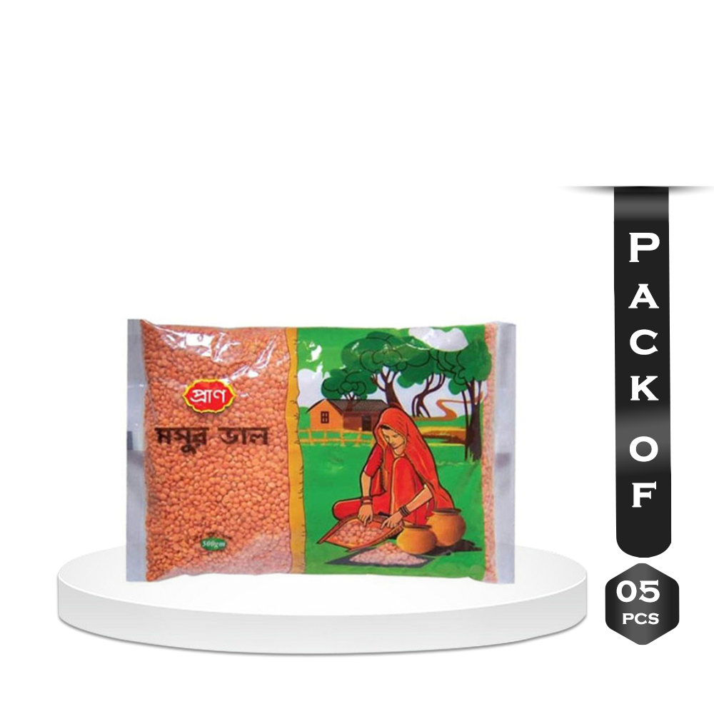 Pack Of 5 Pcs Pran Mushur Dal - 1kg