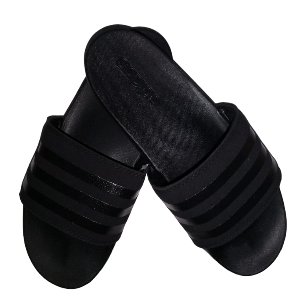 Adidas men's black slippers on sale