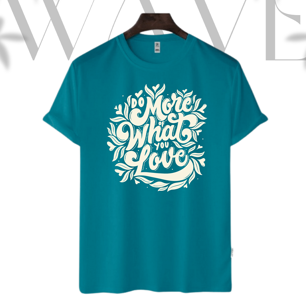 Cotton Half Sleeve TShirt For Men Sea Blue WSEB041