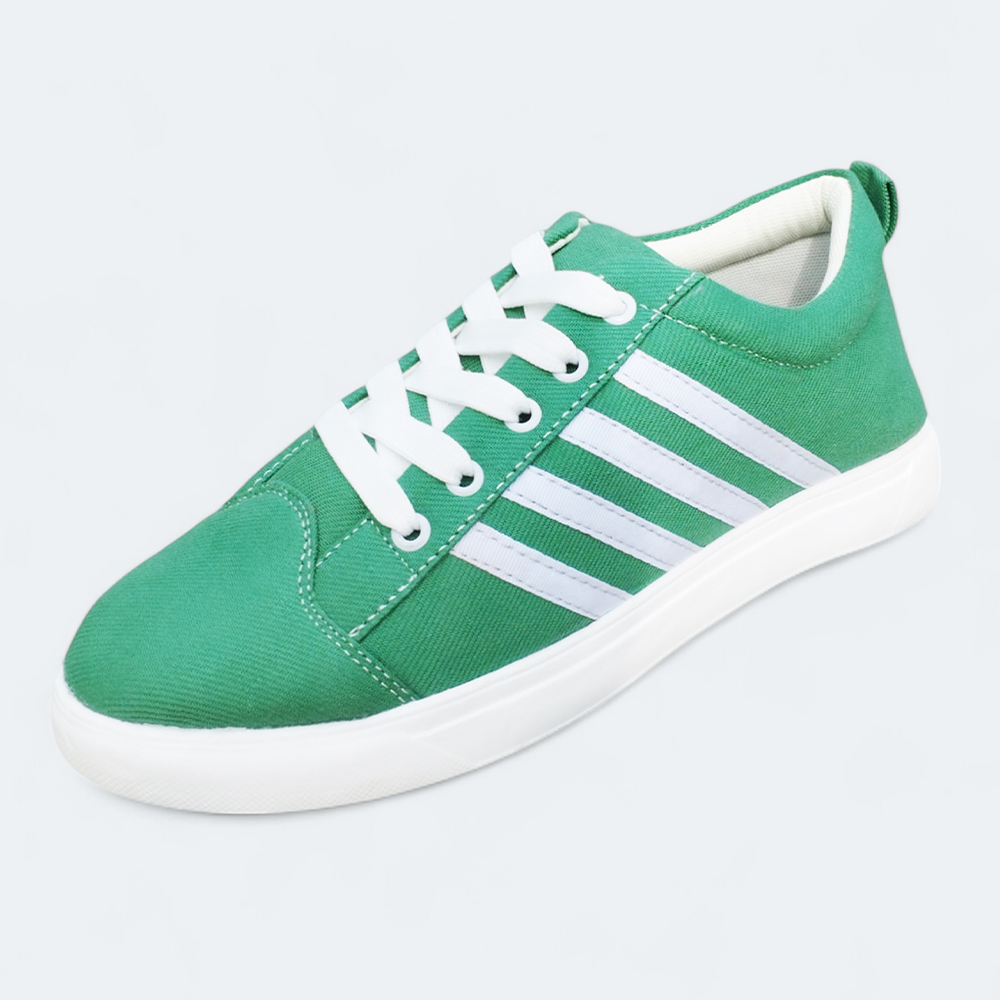 Cord Fabric Sneakers For Men - Sea Green - OC