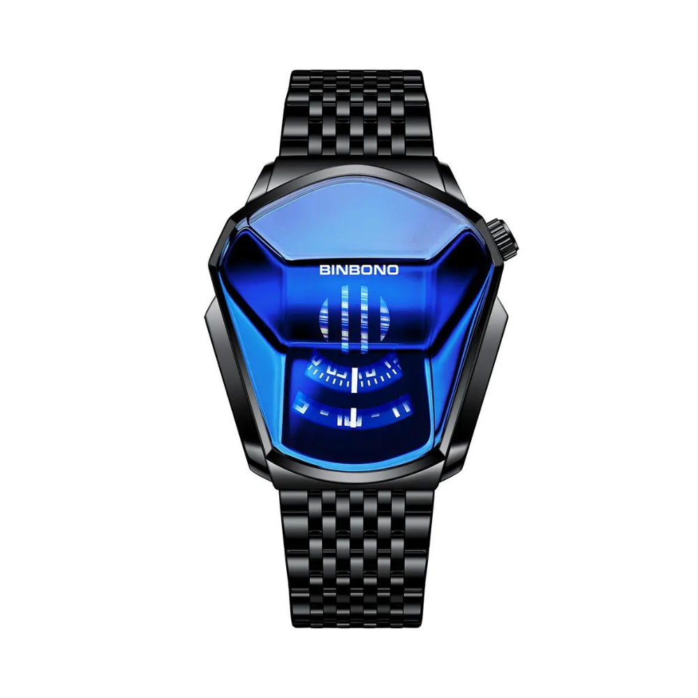 Binbond Waterproof Quartz Wristwatch For Men - Black