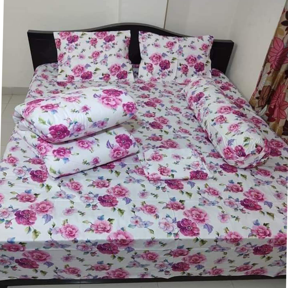 Twill Cotton King Size Comforter - Multicolor - CM-T02