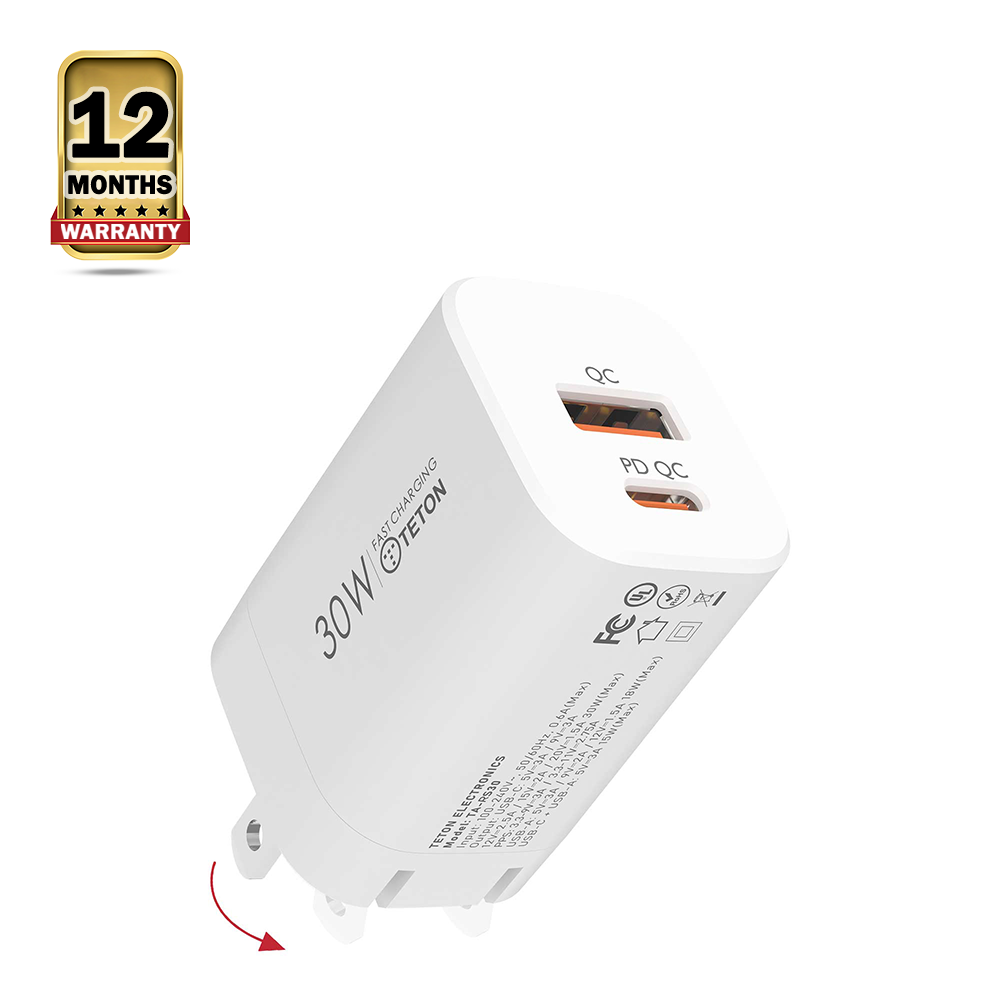 Teton Fast Charger - 30W - White